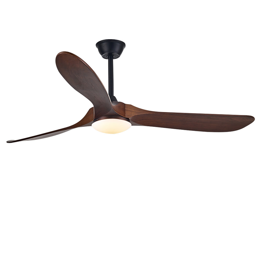 WINTERBOURNE WOODEN SILENT DIMMER CEILING FAN WITH INTEGRATED LIGHTING