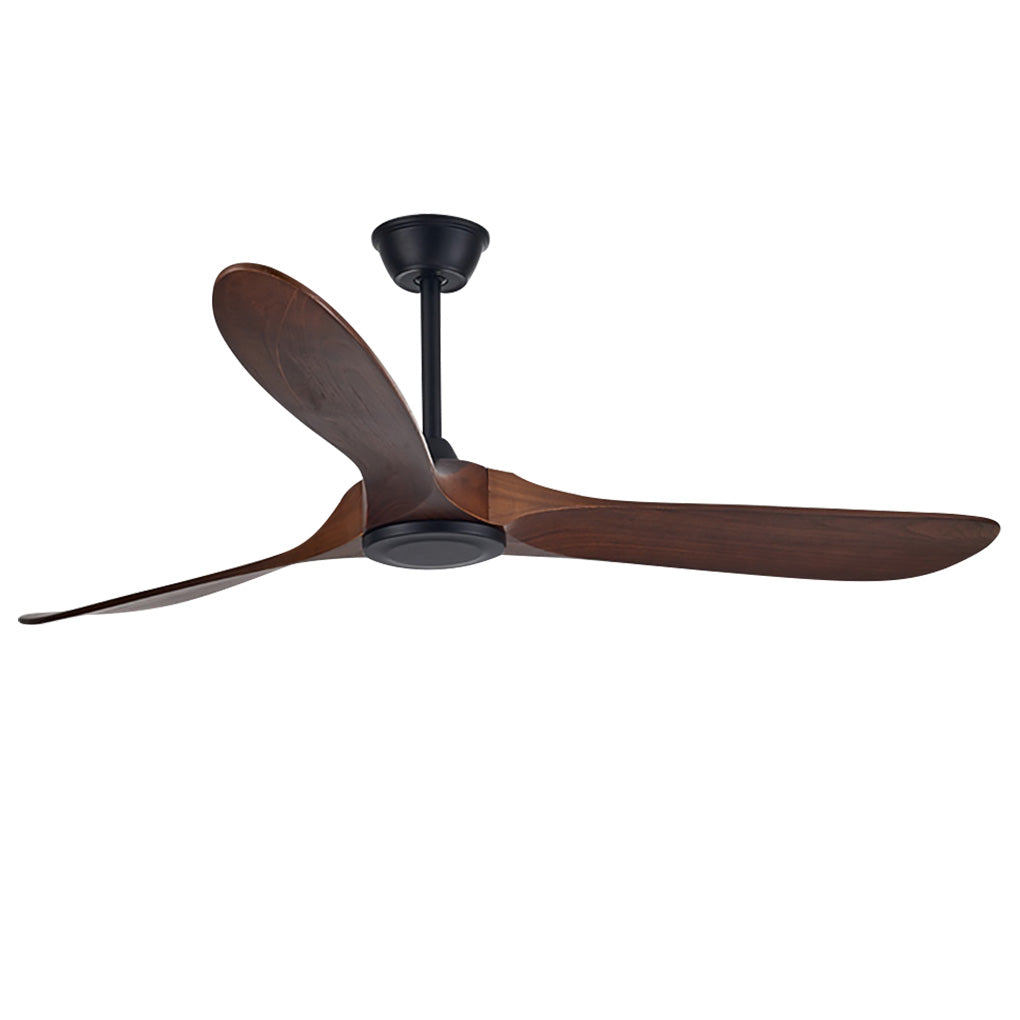 WINTERBOURNE WOODEN SILENT DIMMER CEILING FAN WITH INTEGRATED LIGHTING