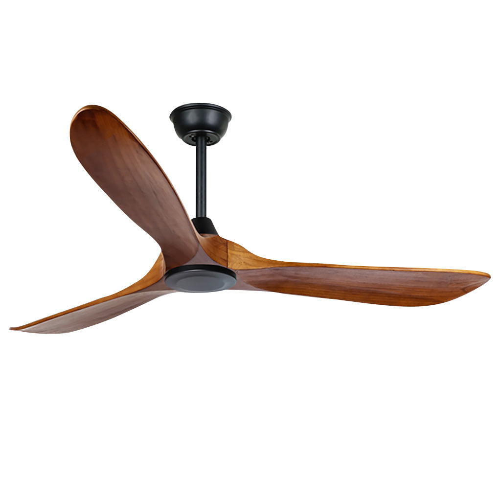 WINTERBOURNE WOODEN SILENT DIMMER CEILING FAN WITH INTEGRATED LIGHTING