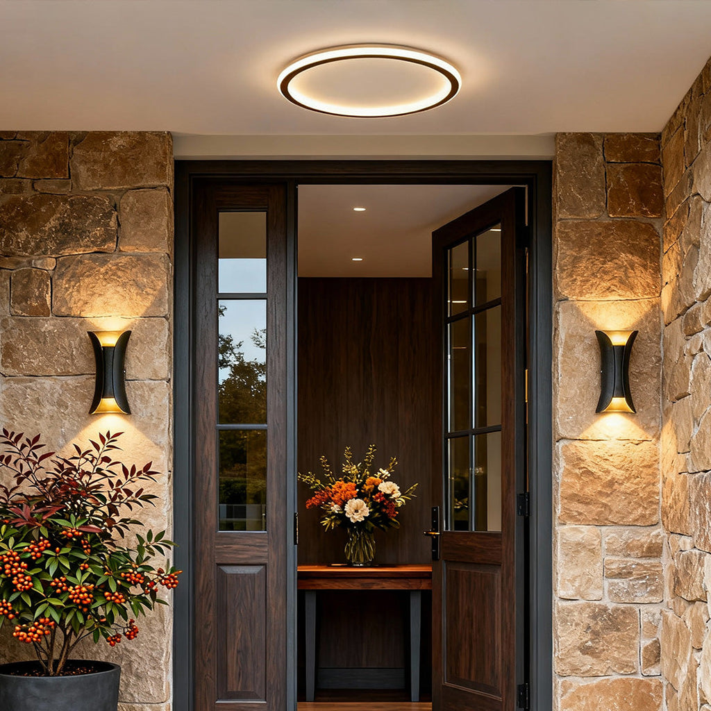 RAVENHURST NIGHTSCAPE FLUSH MOUNT & GLOAMING WALL SCONCE
