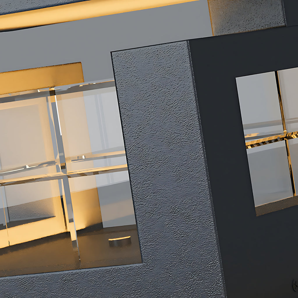 WINDSOR ACRYLIC LUMINAIRE WITH STAINLESS STEEL BASE - WATER-RESISTANT PILLAR LIGHT