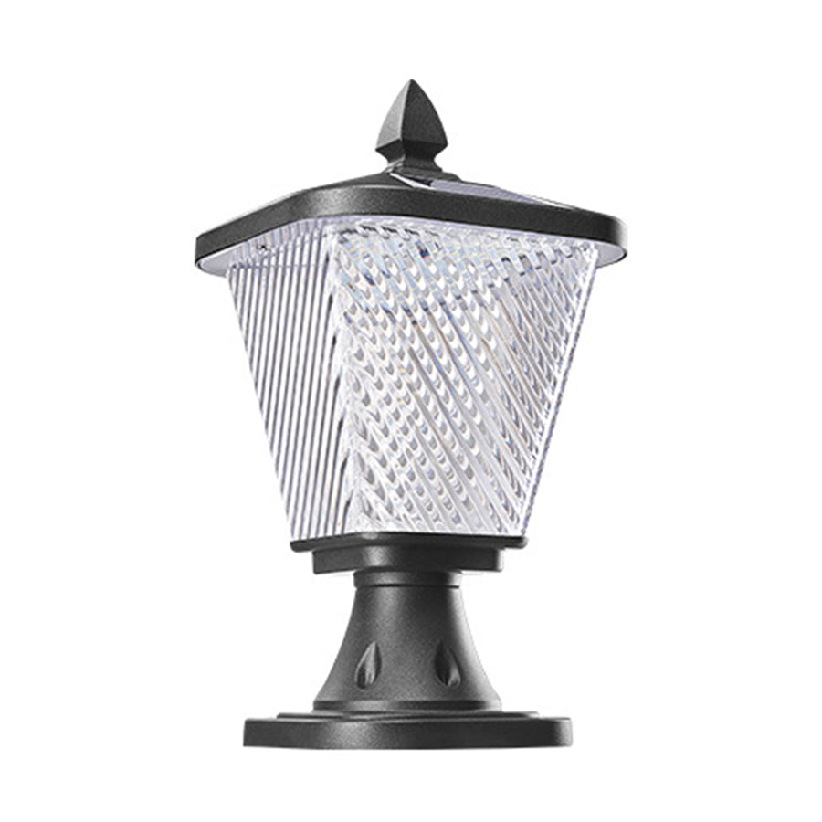 WINDSOR GARDEN SOLAR COLUMN LIGHTS - WATER-RESISTANT LED POST CAP ILLUMINATORS