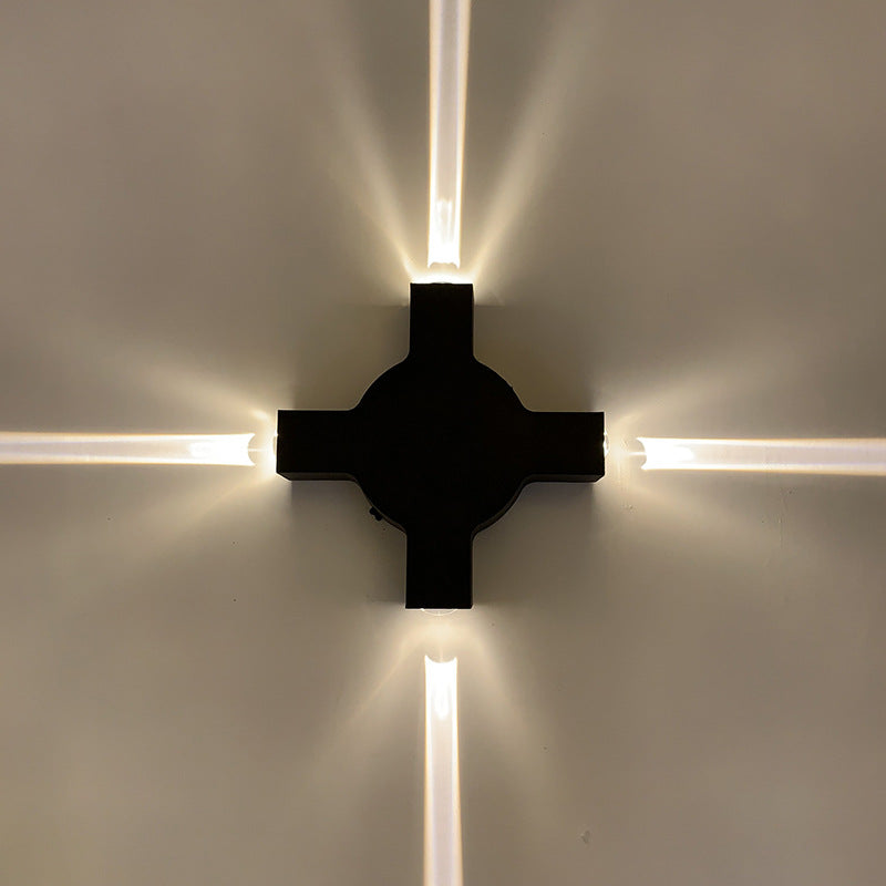 WINTHROP NIGHTFALL LED WALL SCONCE - Waterproof Black Modern Design