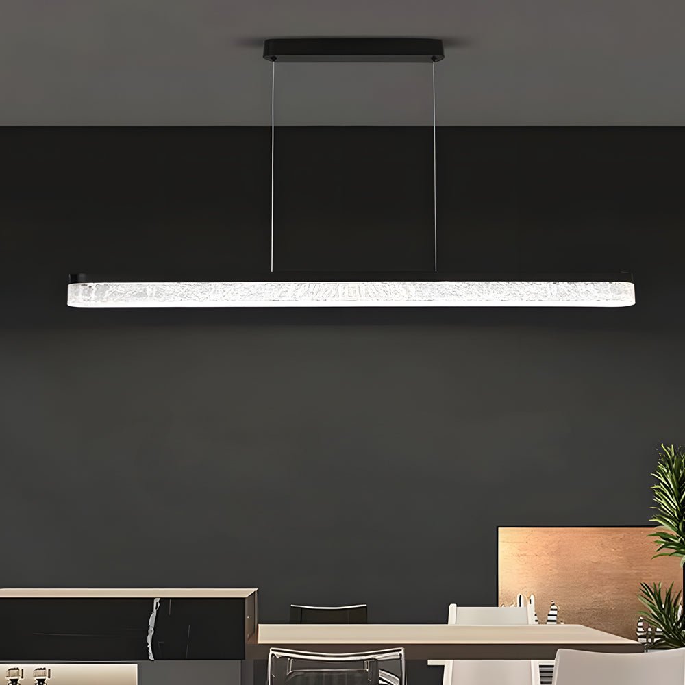 WINDSOR BLACK LINEAR HANGING LIGHT WITH DIMMER, 47.24 INCHES