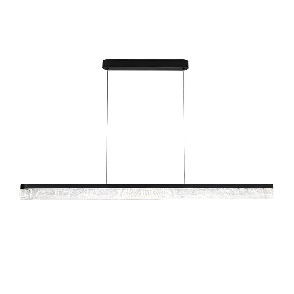 WINDSOR BLACK LINEAR HANGING LIGHT WITH DIMMER, 47.24 INCHES