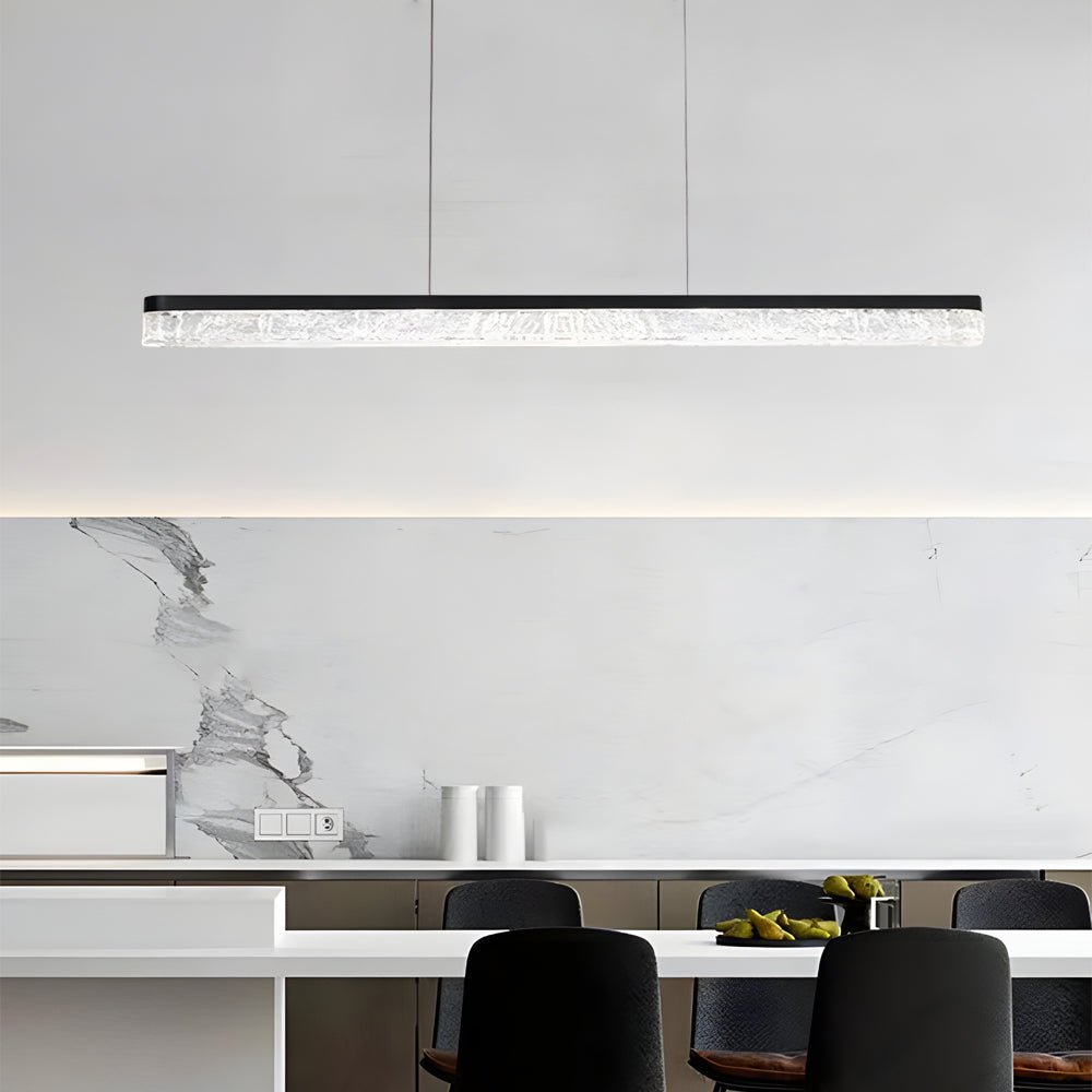 WINDSOR BLACK LINEAR HANGING LIGHT WITH DIMMER, 47.24 INCHES