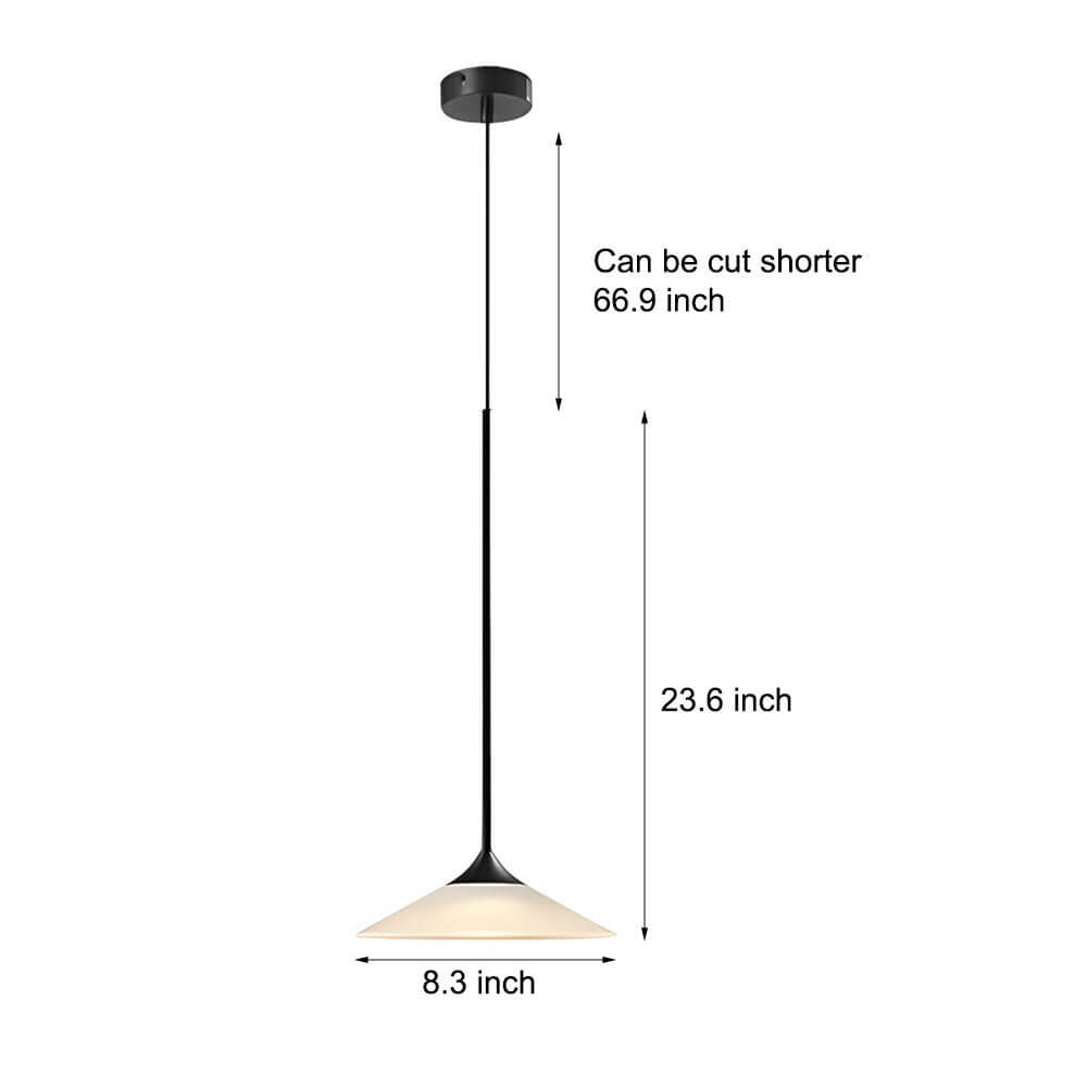 WINTHROP ACRYLIC MINI CONICAL PENDANT LAMP
