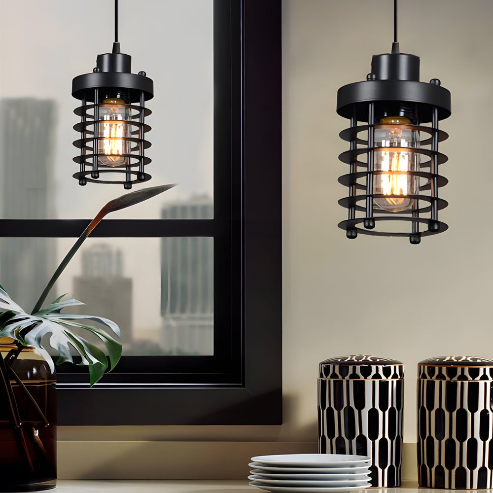 HAWTHORNE METAL CAGE KITCHEN HANGING LIGHT