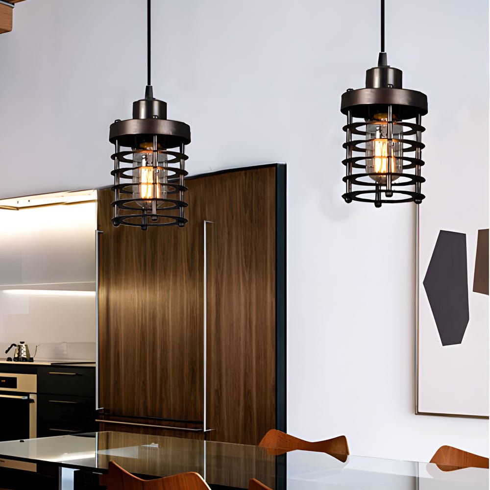 HAWTHORNE METAL CAGE KITCHEN HANGING LIGHT