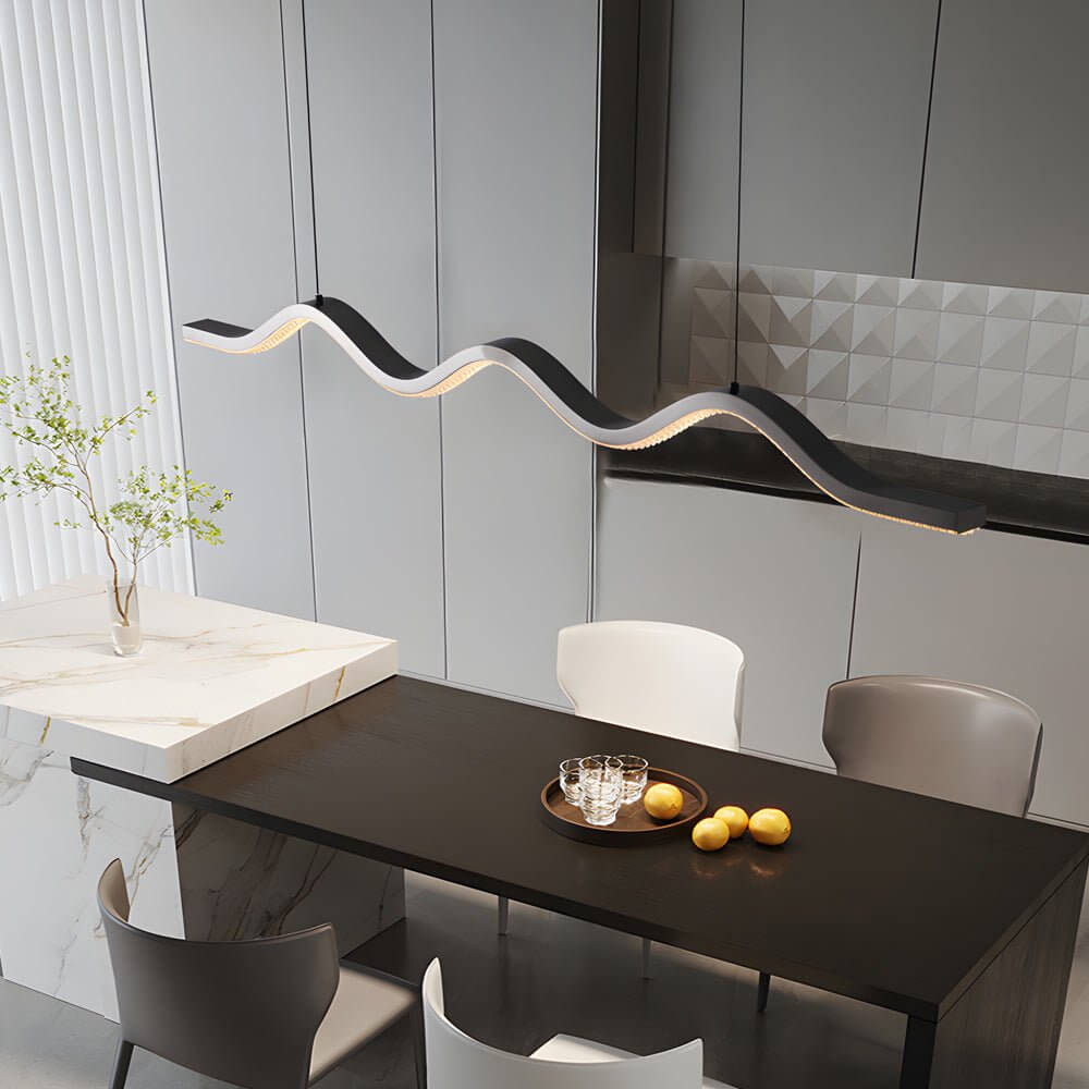 RAVENSCROFT MODERN WAVE SINGLE LED HANGING LIGHT