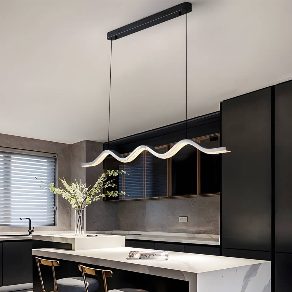RAVENSCROFT MODERN WAVE SINGLE LED HANGING LIGHT