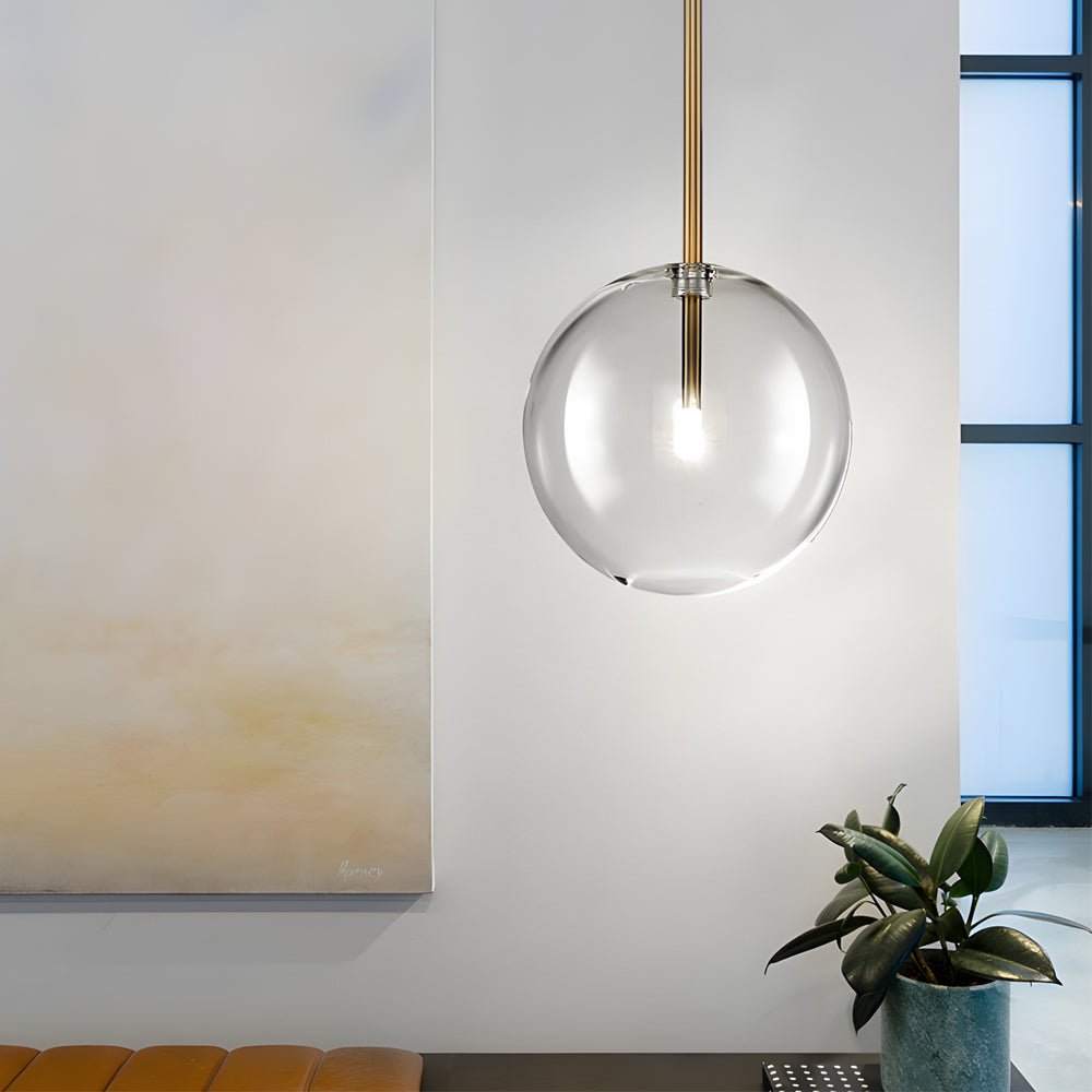 WINTHROP CRYSTAL ORB HANGING LANTERN