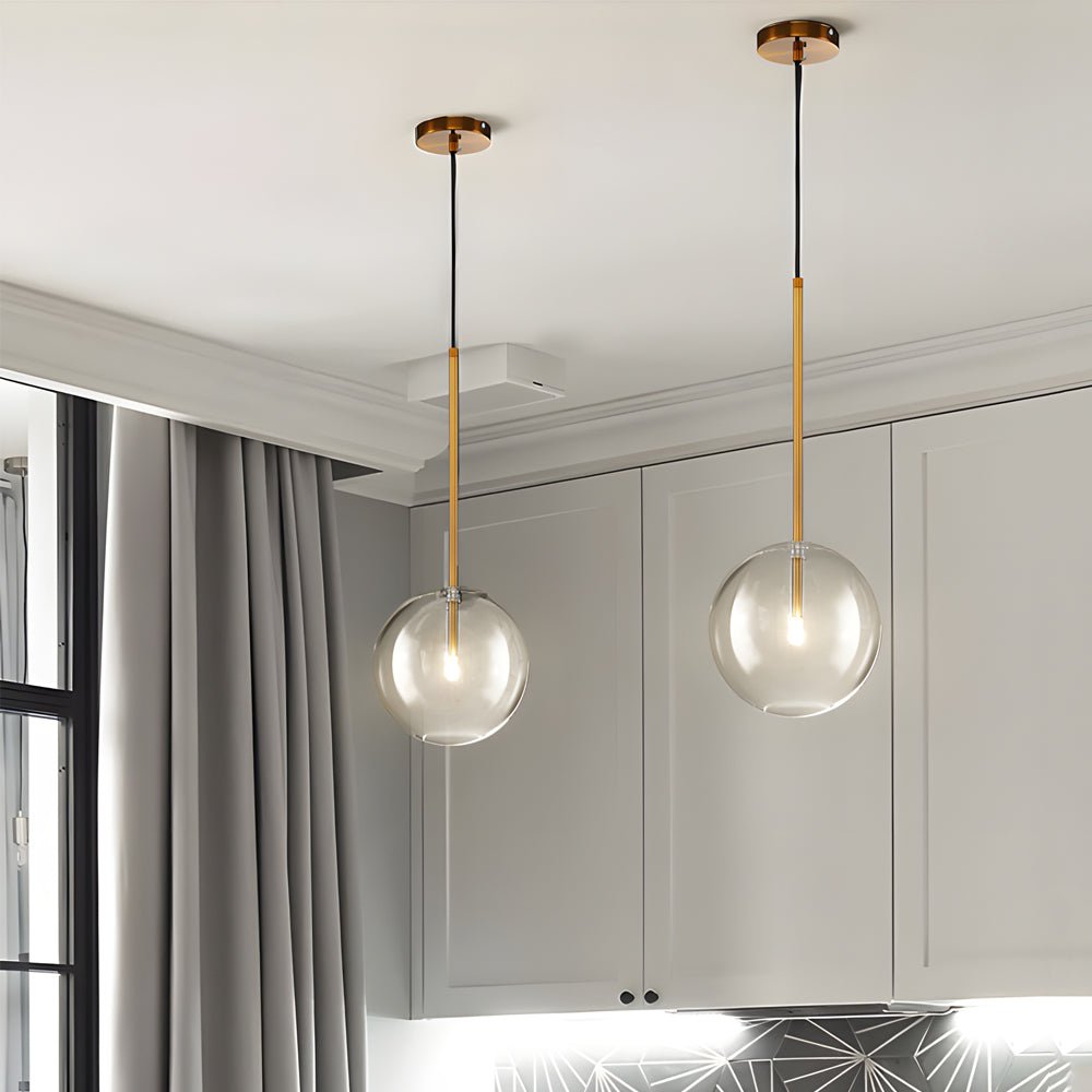 WINTHROP CRYSTAL ORB HANGING LANTERN