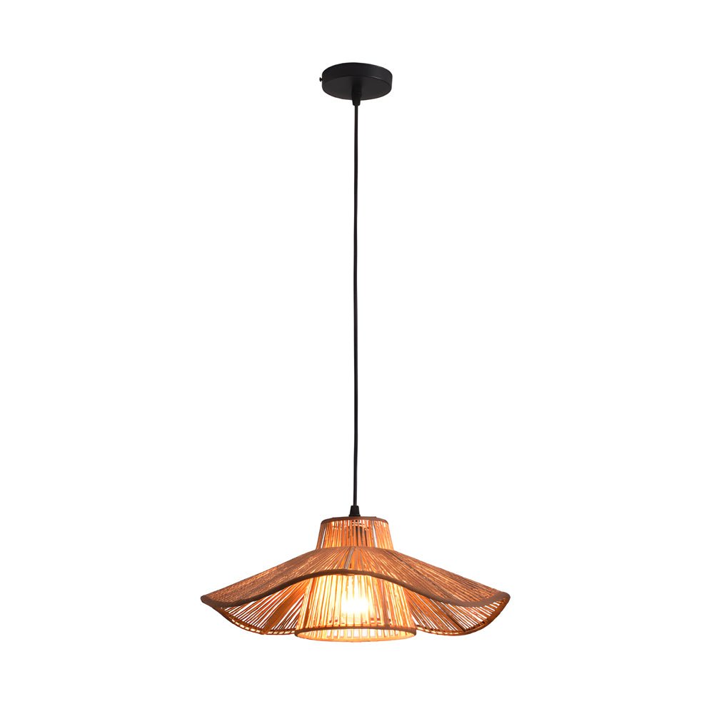 WINTHROP HEMP ROPE TRIPLE-TIERED PENDANT LIGHTING