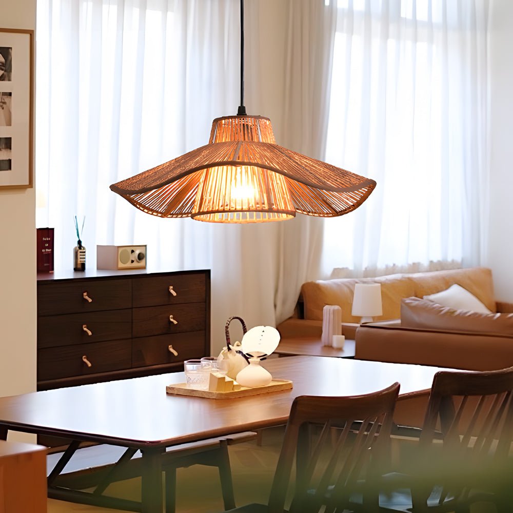 WINTHROP HEMP ROPE TRIPLE-TIERED PENDANT LIGHTING