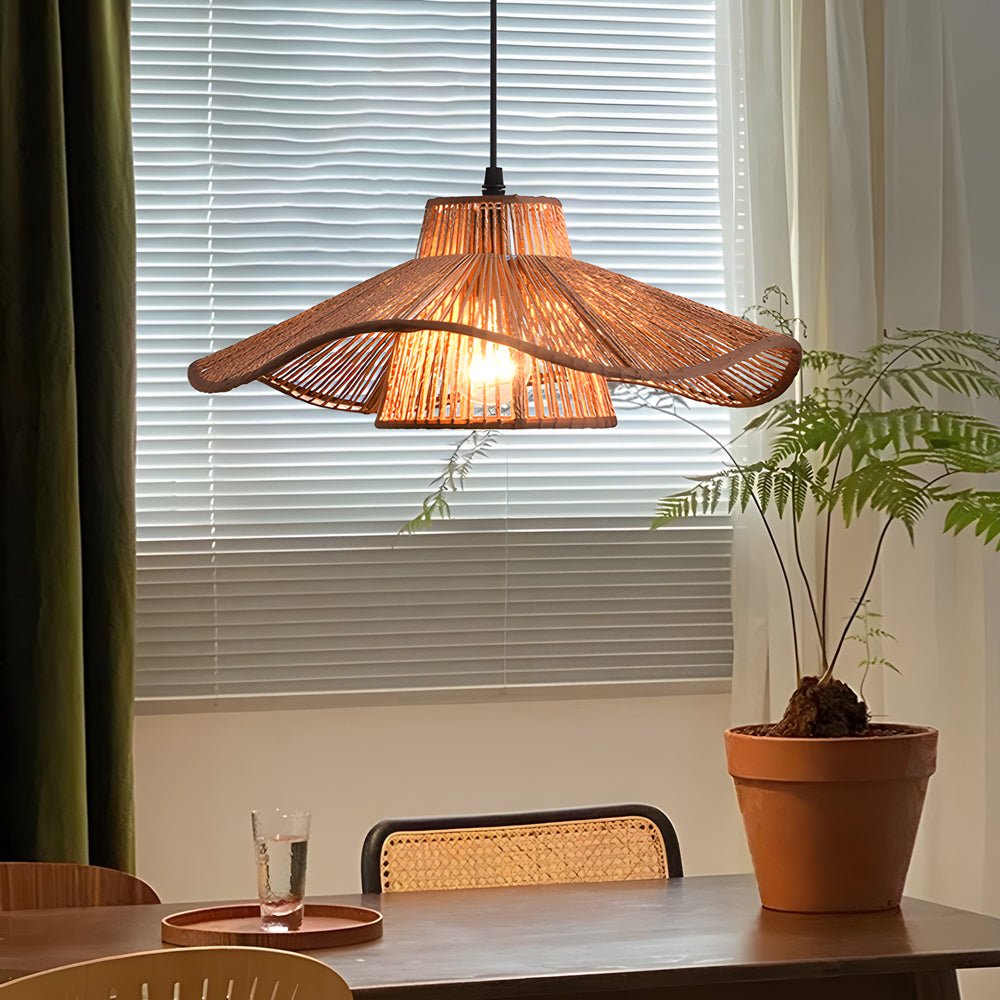 WINTHROP HEMP ROPE TRIPLE-TIERED PENDANT LIGHTING
