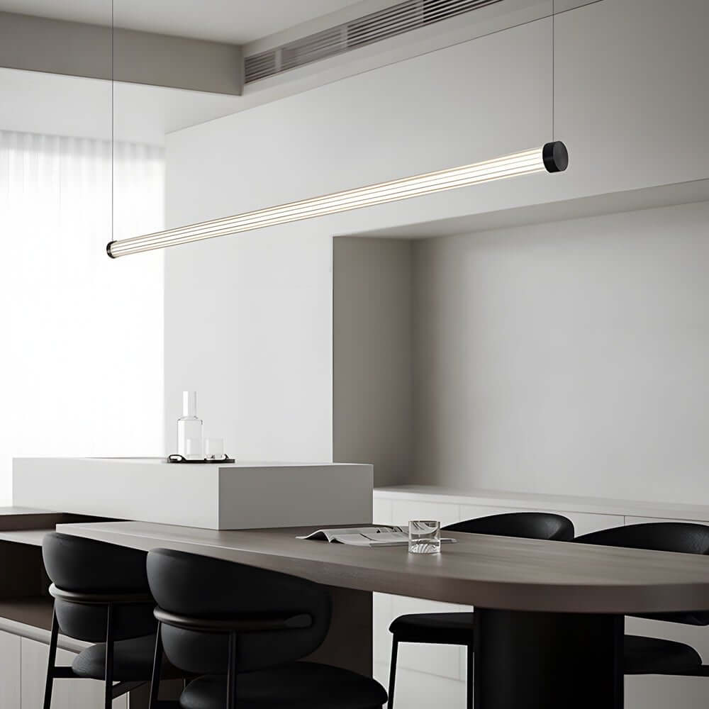 WINTHROP CLEAR GLASS LINEAR ISLAND PENDANT