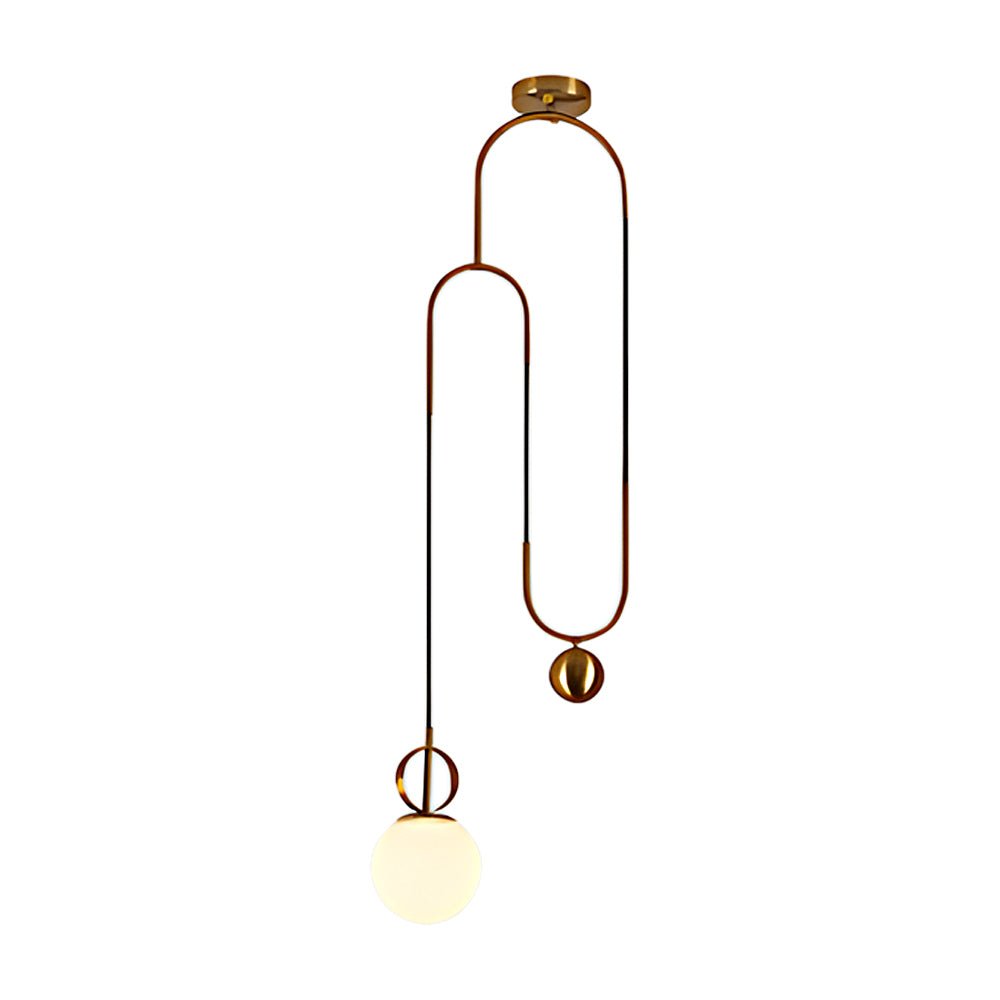 WINTHROP GOLDEN OPAL ORB PENDANT LUMINAIRE