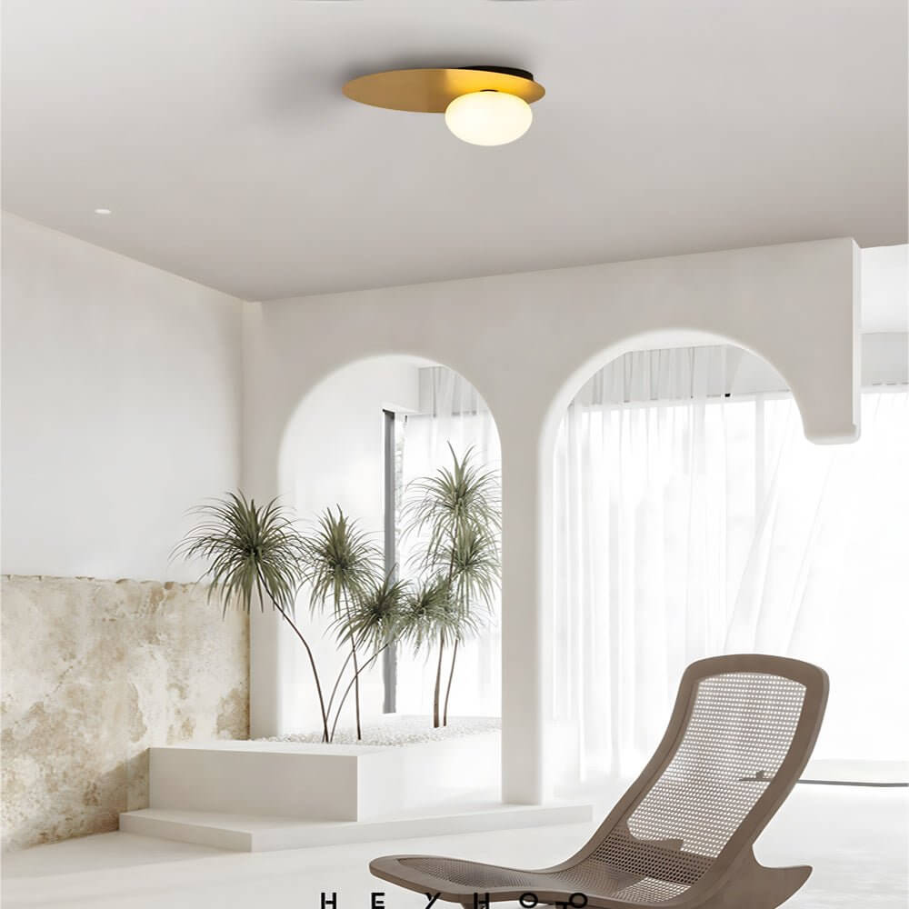 WINTERBOURNE OVAL METAL AND GLASS CEILING LANTERN