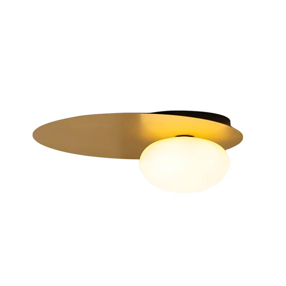 WINTERBOURNE OVAL METAL AND GLASS CEILING LANTERN