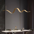 WINTHORPE WAVE BRASS PENDANT LIGHT FOR KITCHEN ISLAND