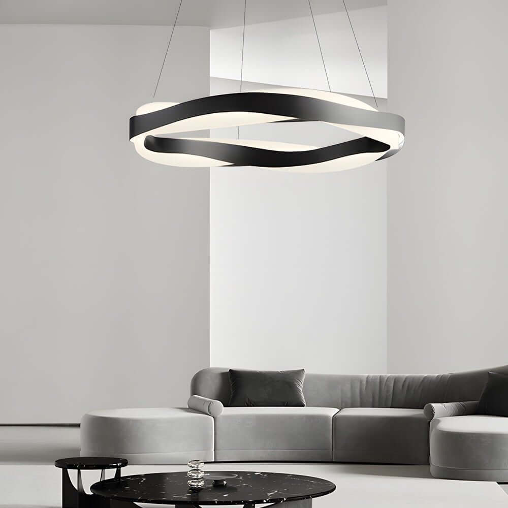 WINDSOR WAVING RIBBON LED HANGING LIGHT