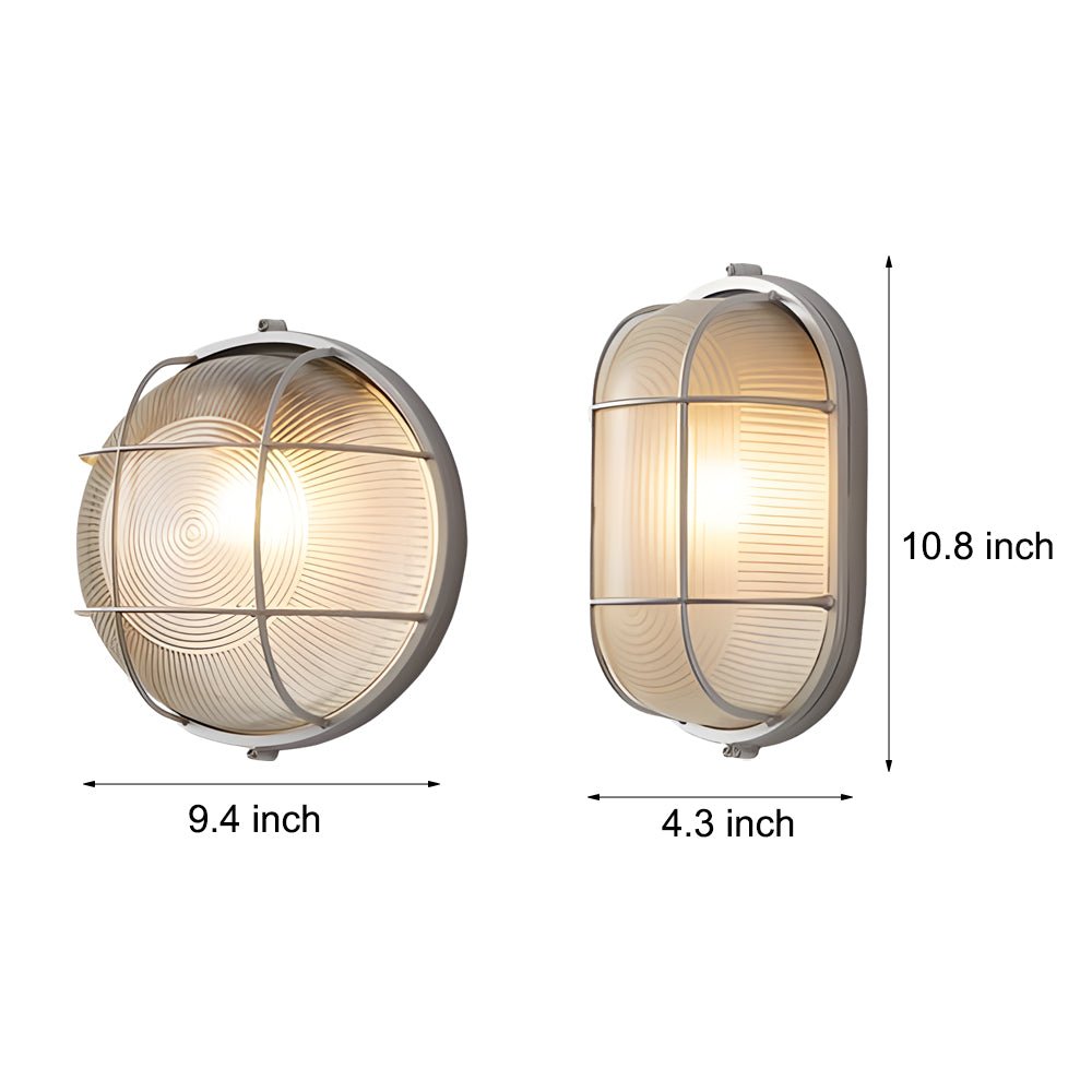ELMINGTON RETRO OVAL OUTDOOR WALL SCONCE