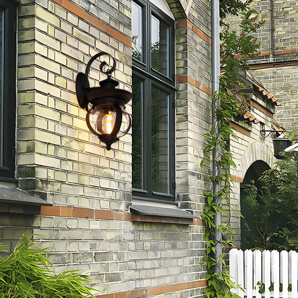 WINDSOR SEEDLING LED OUTDOOR WALL SCONCE WITH CURVATURE ARM
