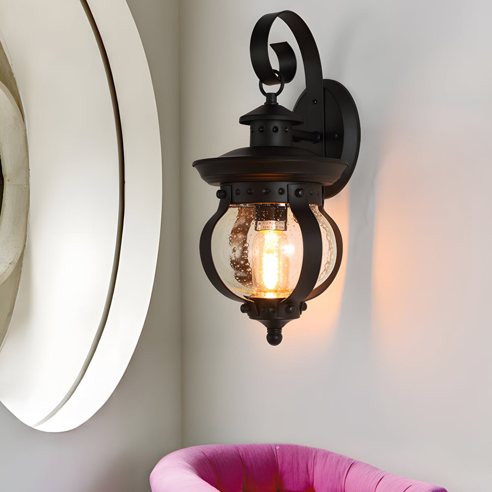 WINDSOR SEEDLING LED OUTDOOR WALL SCONCE WITH CURVATURE ARM