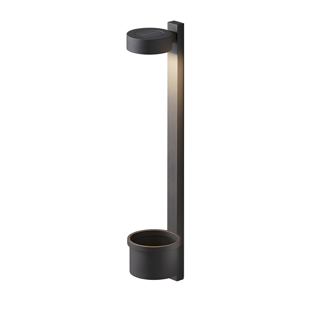 WHITBY SOLAR-POWERED GARDEN WALL LANTERN WITH INTEGRATED PLANTER