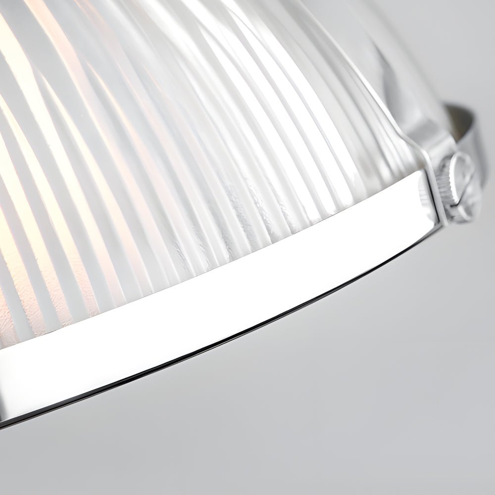 WINTERBOURNE STRIPED GLASS TUNGSTEN PENDANT LAMP