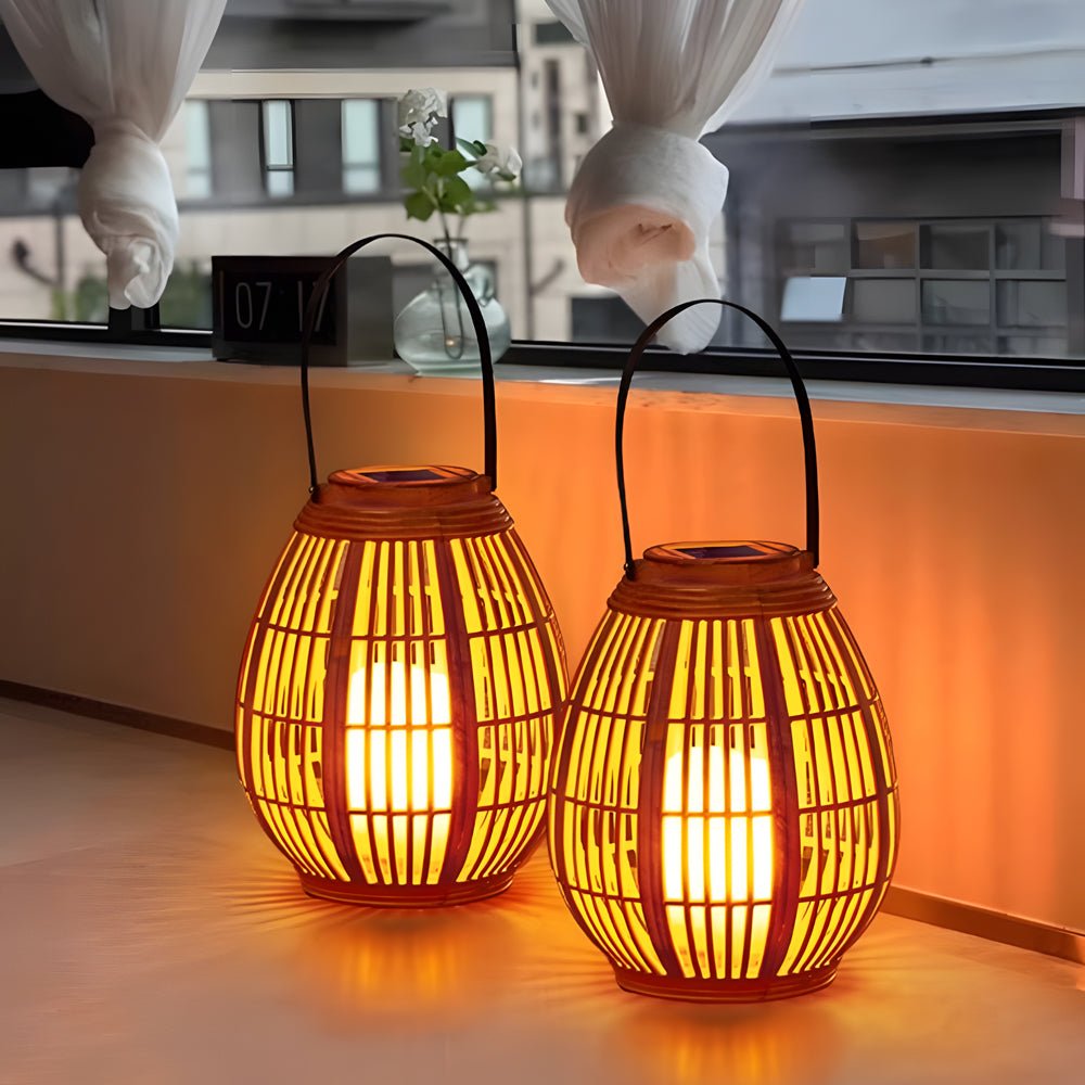 RAVENHALL SOLAR GLOW OUTDOOR LANTERN SET