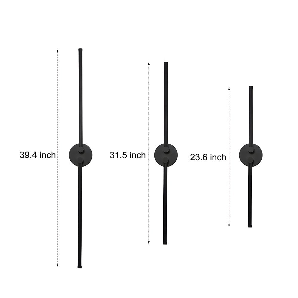 RAVENHALL ROTATING BLACK LED WALL SCONCE