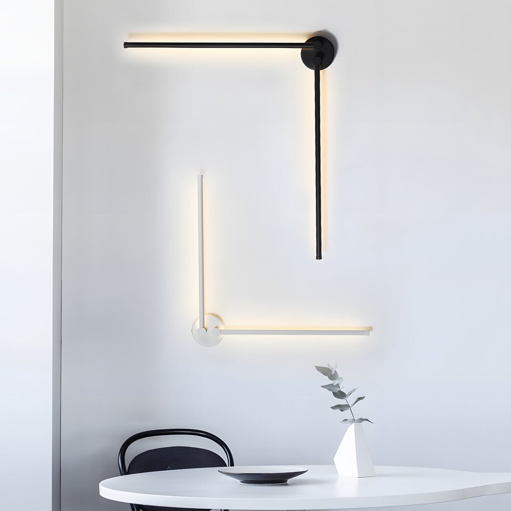 RAVENHALL ROTATING BLACK LED WALL SCONCE