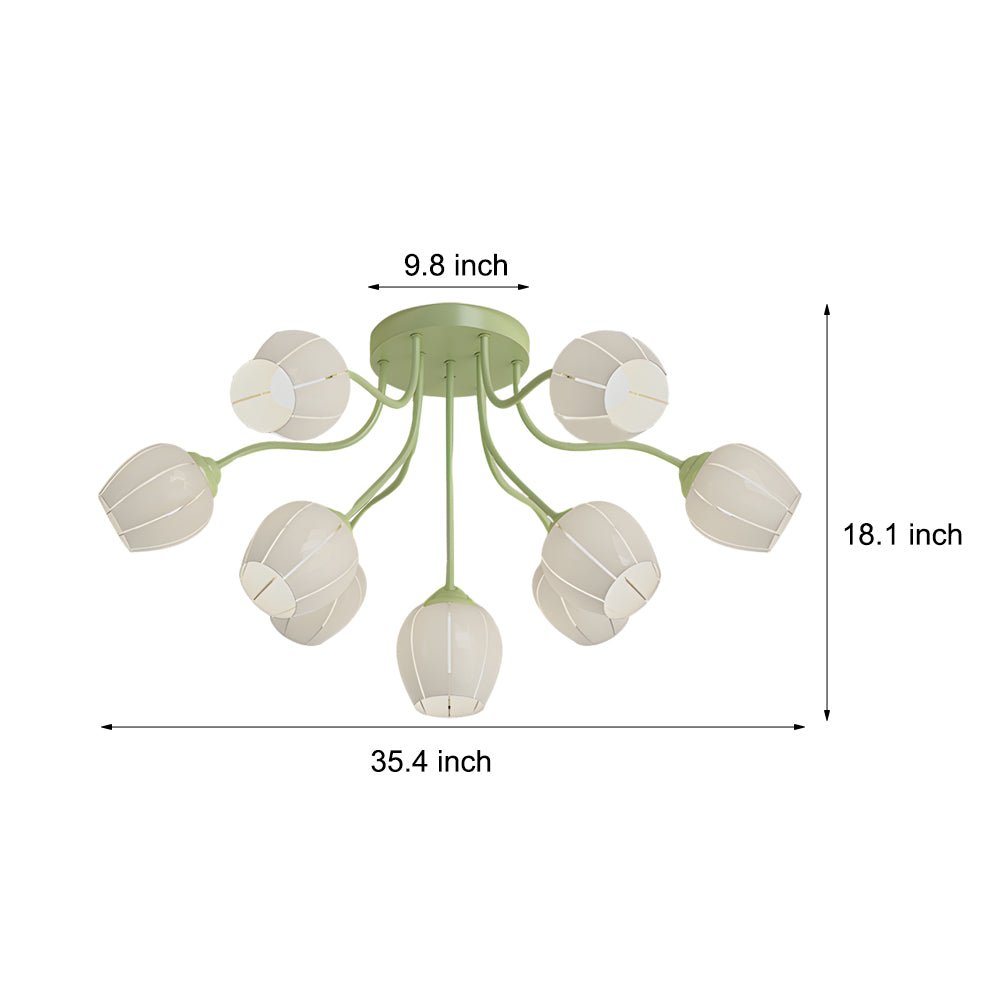 WINDSOR BLOOM TRIPLE DIMMER CEILING LANTERN