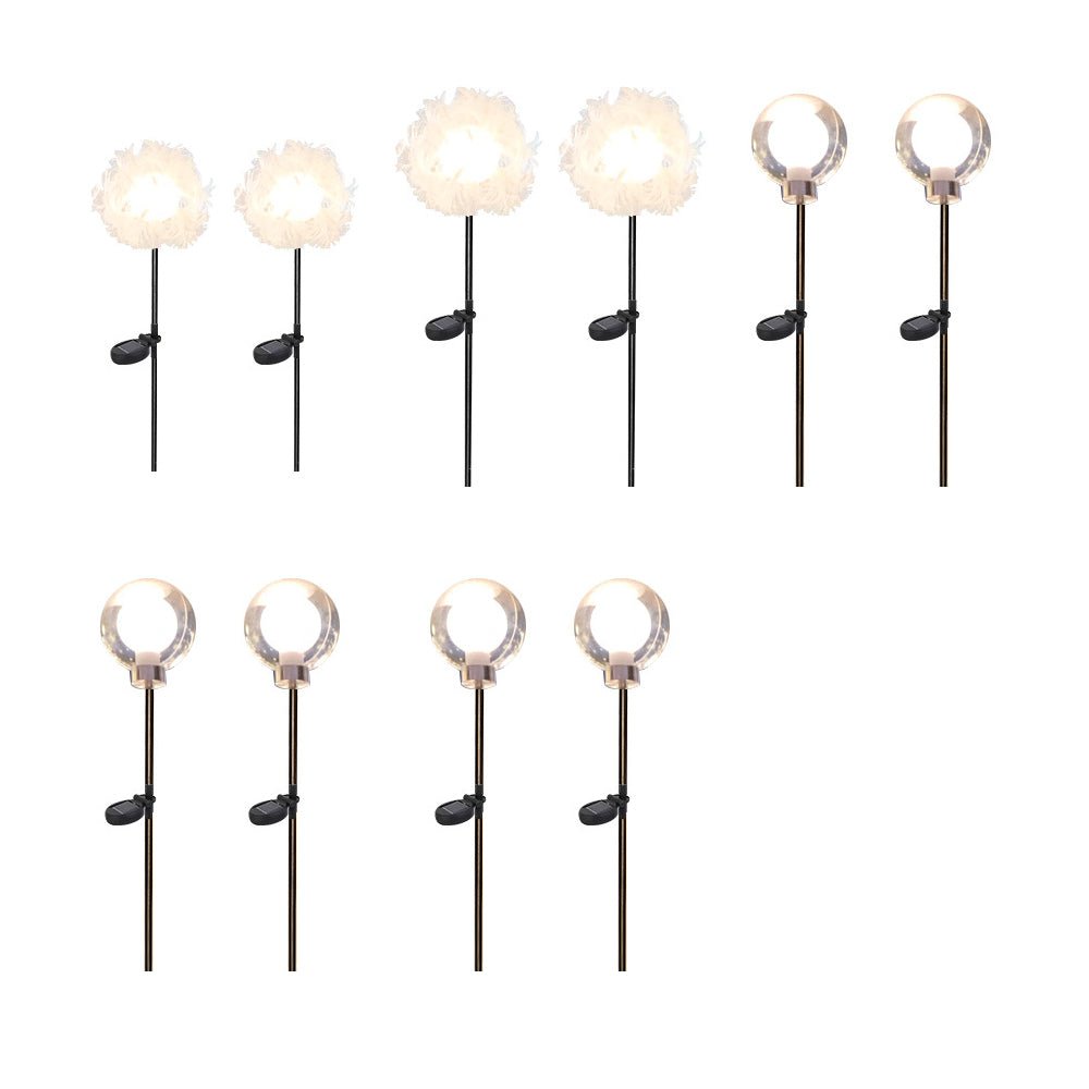 1. **WILLOWSHIRE SOLAR GLOWING DANDY LIGHTS** - A charming set of ten solar-powered garden illuminators designed to mimic the delicate beauty of dandelions, casting a warm glow along pathways.

2. **HATHERLEIGH GARDEN LUMINAIRES** - This exquisite collect