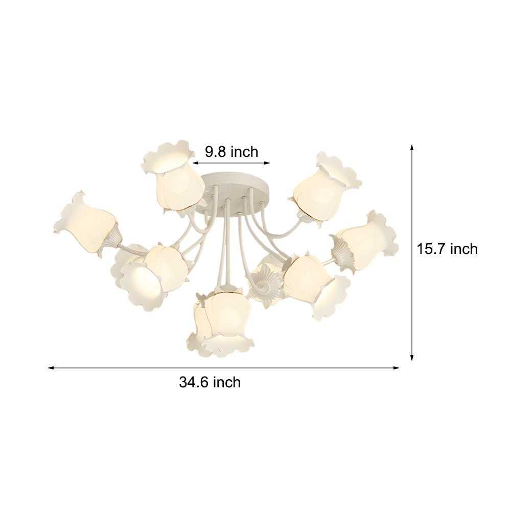 WHITECREST FLORAL TRIO DIMMABLE CEILING LUMINAIRE