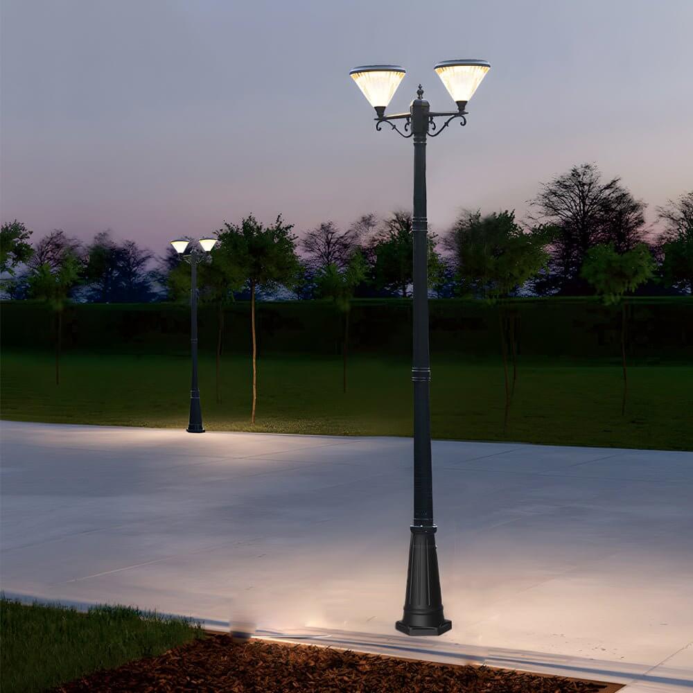 WINTERBOURNE 102-INCH BLACK TRIPLE LANTERN STREET POST LIGHT