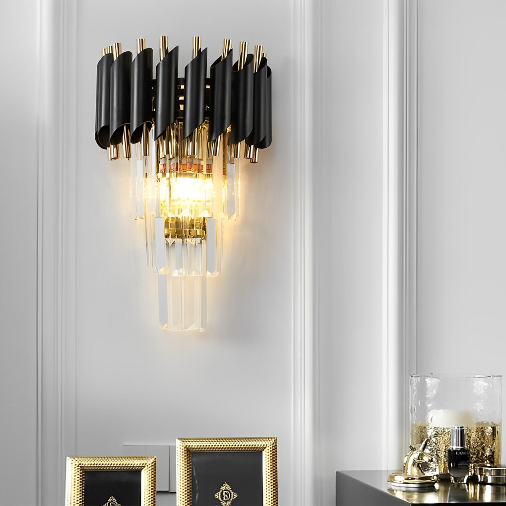 WINTHROP CRYSTAL EMBRACE MODERN WALL LANTERN