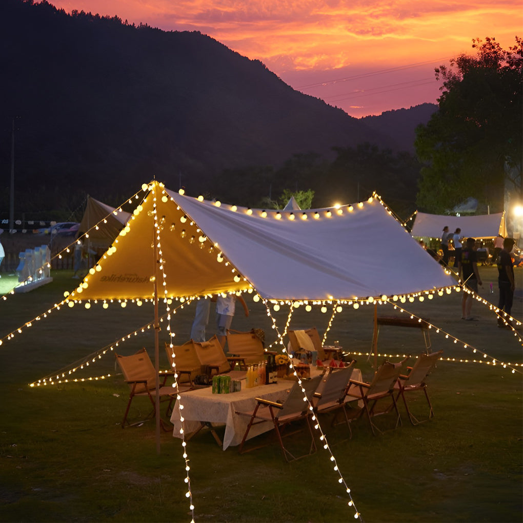 WINDSOR RAINPROOF SOLAR STRING LIGHTS FOR OUTDOOR CAMPING DECOR