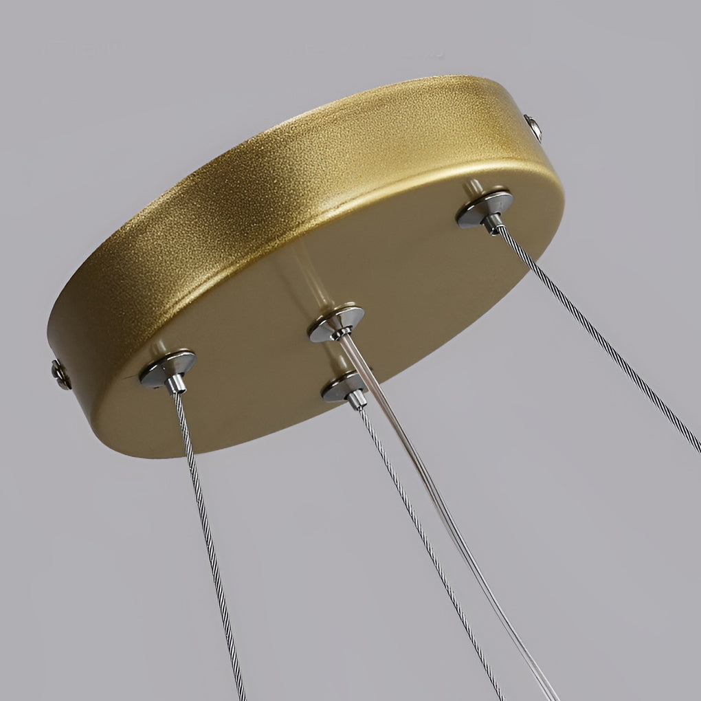WINDSOR CIRCULAR PLEATED TRIO DIMMER CHANDELIER