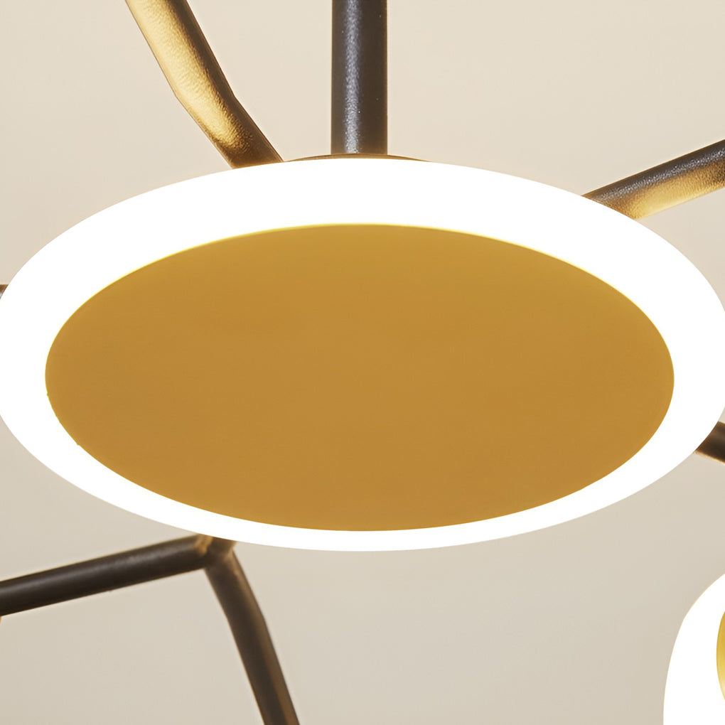 WINTHORPE SIX-BULB CIRCLE CEILING CHANDELIER