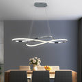 WINDSOR WAVED 8-LOOP DIMMABLE LED CHANDELIER