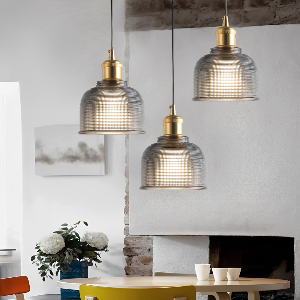 WINTHROP CRYSTAL ORB METAL PENDANT LIGHT