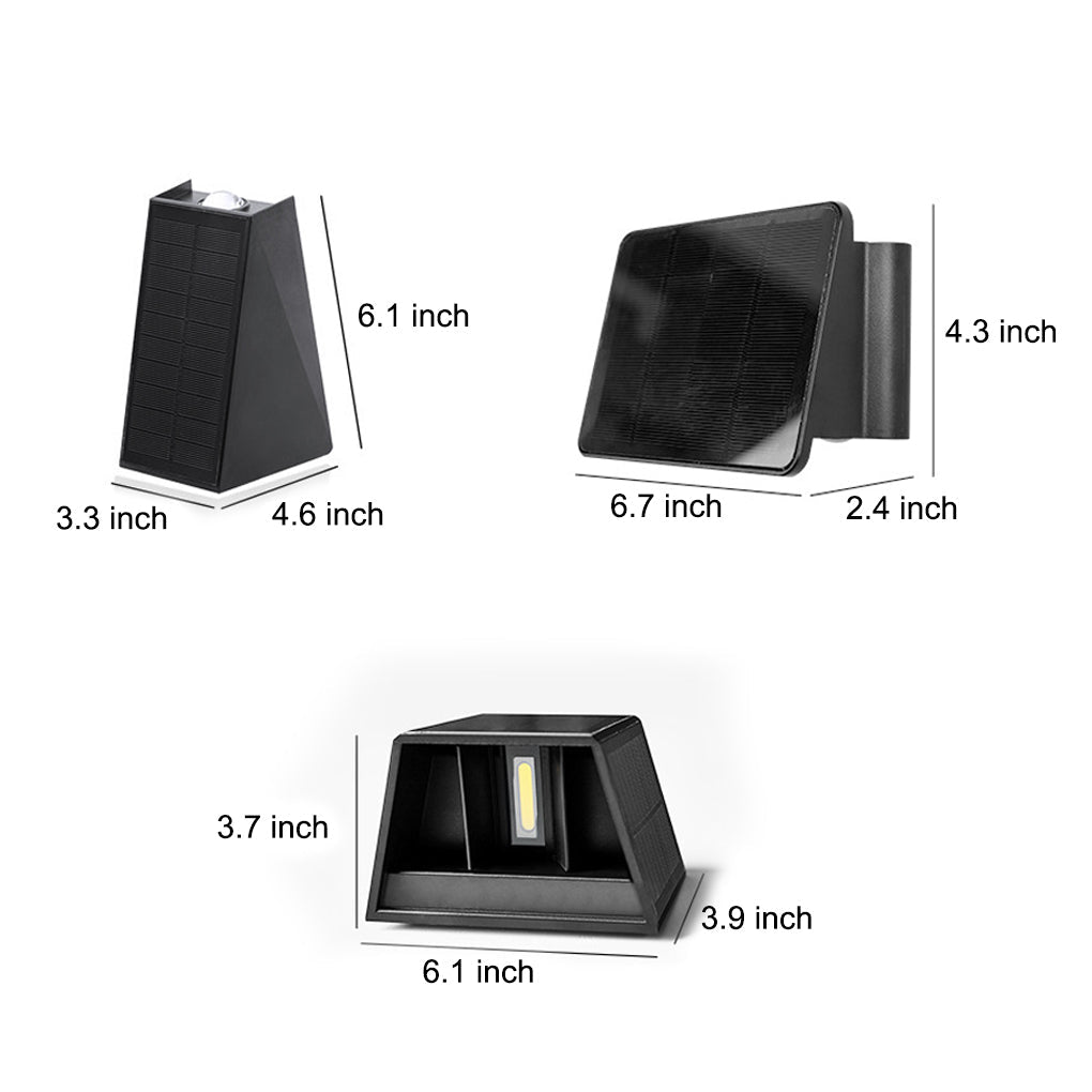 RAVENWOOD SOLAR WALL LANTERN WITH DUAL ILLUMINATION