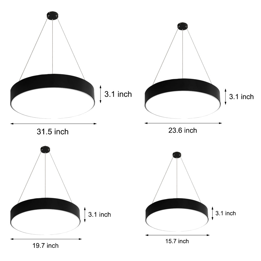 WINTHROP CIRCULAR LED HANGING LIGHT FOR MODERN WORKSPACES