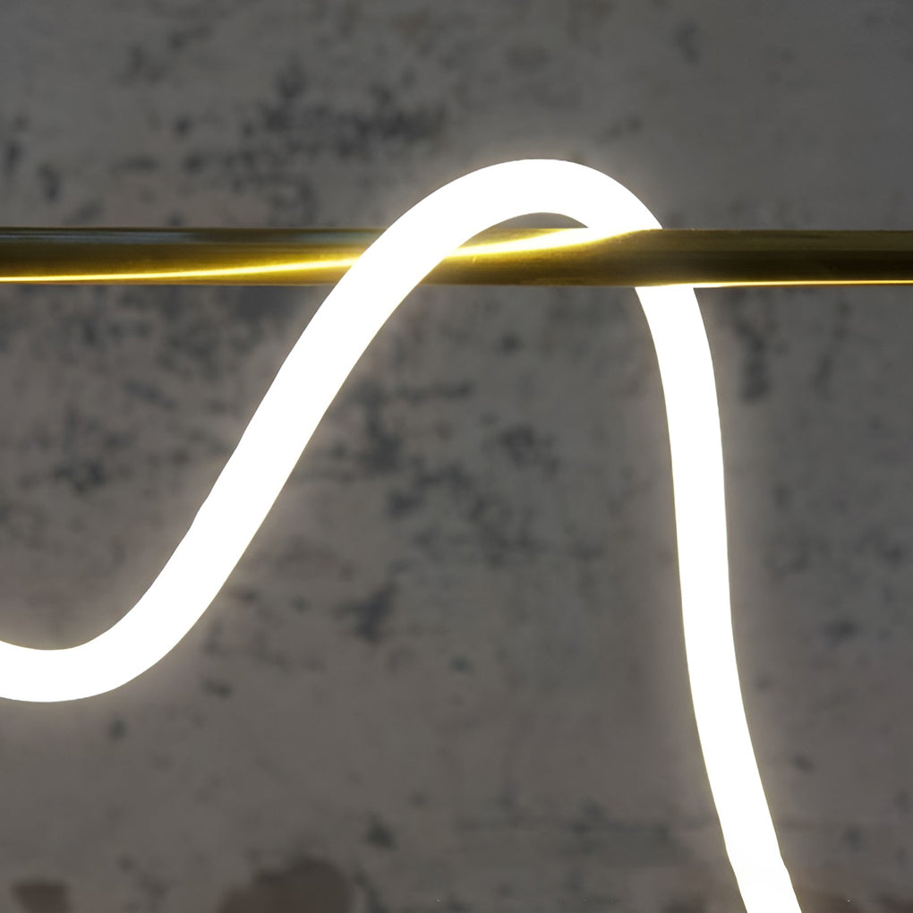 WHITLEY MODERN METAL LED CHANDELIER WITH GLISTENING ACCENTS