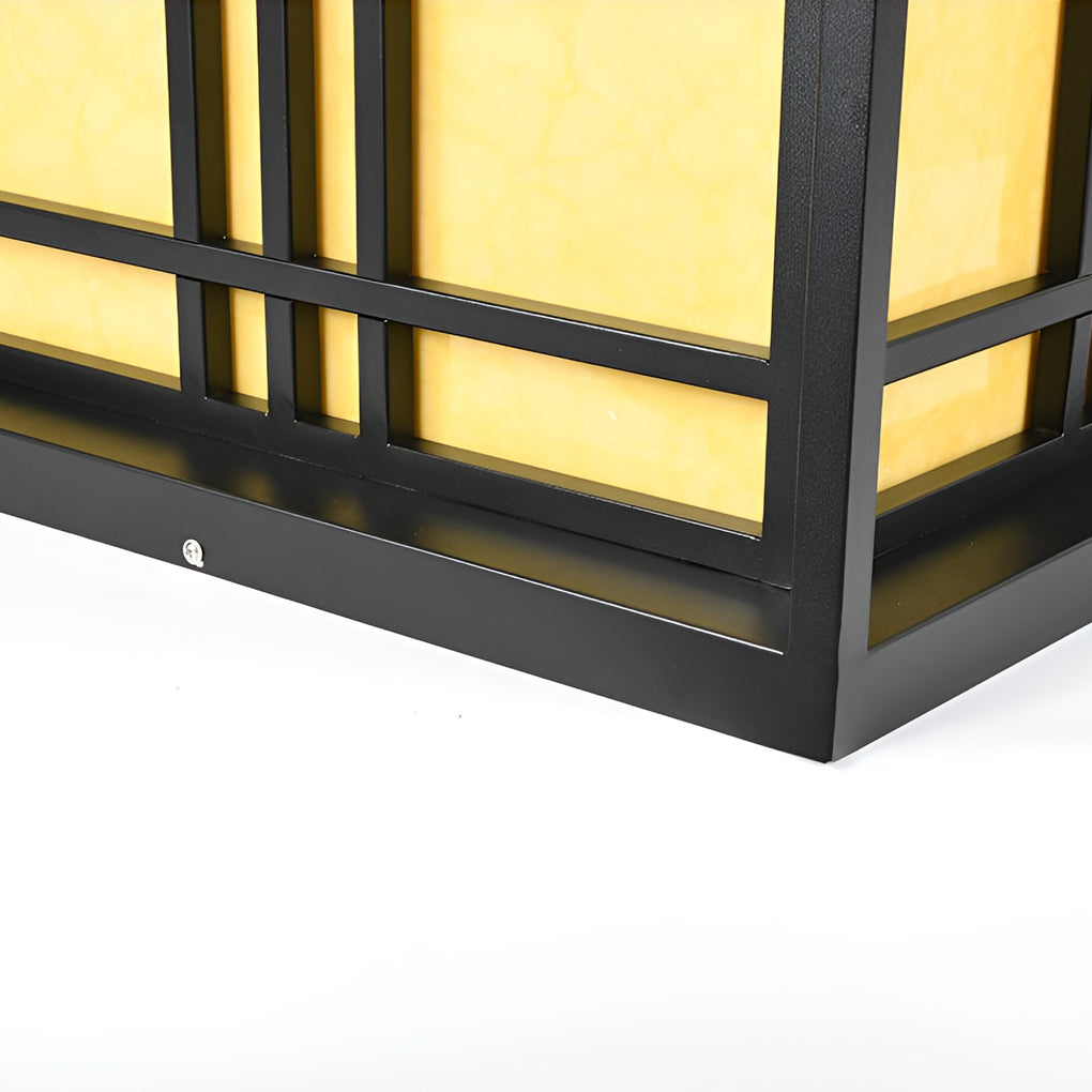 WINDSOR BLACK SQUARE LED OUTDOOR POST LIGHTS WITH WATERPROOF DESIGN