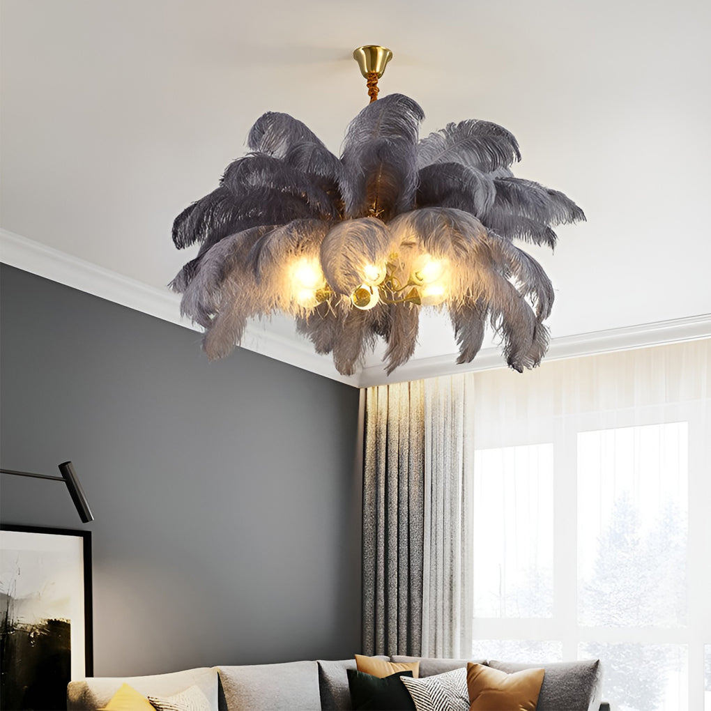 WINDSOR PLUME COPPER FLUSH MOUNT CEILING LIGHT