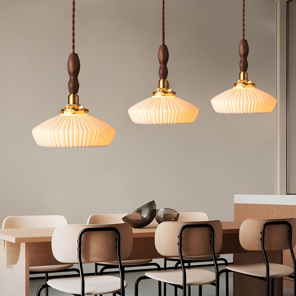 WINTHROP COPPER-ACCENTED CERAMIC PENDANT LIGHTING
